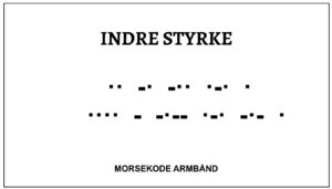 Morsekode armbånd - indre styrke