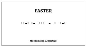 Morsekode armbånd - Faster