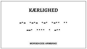 Morsekode armbånd - kærlighed