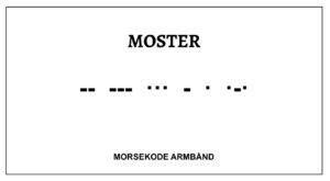 Morsekode armbånd - Moster