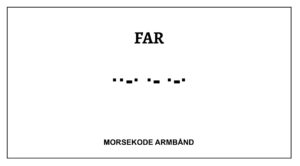 Morsekode armbånd - Far